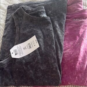 Time and Tru Gray and Pink Tank Top